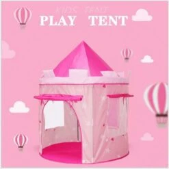 Kids Play Tents Children's Tent Pink Castle,Kids Teepee,Play Tent House,Baby Tent House,Garden Tent For Baby Play House -Children Furniture Store 64030379 3