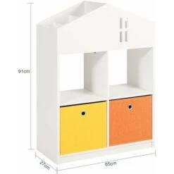 SoBuy House Shape Design Children Kids Bookcase Book Shelf,KMB49-W -Children Furniture Store 65442328 3