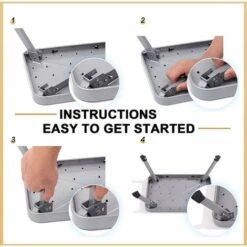 Steel Folding Step Stool, Portable Stool With Non-Slip Plastic Platform, Max Load 330 Lbs For Adults, Elderly Home, Kitchen, Bathroom -Children Furniture Store 66563793 5