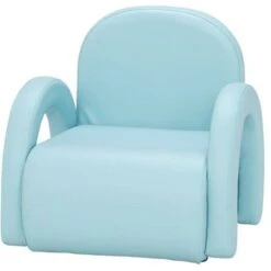 Children's Single Sofa Rainbow Section Sky Blue