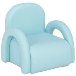 Children's Single Sofa Rainbow Section Sky Blue -Children Furniture Store 66819394 4
