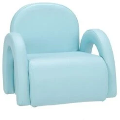 Children's Single Sofa Rainbow Section Sky Blue -Children Furniture Store 66819394 5