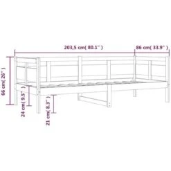 Day Bed Solid Wood Pine 80x200 Cm VidaXL 9 Day Bed Solid Wood Pine 80x200 Cm VidaXL -Children Furniture Store 67537709 3