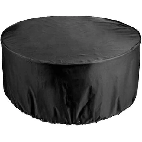 Garden Table Cover Waterproof Breathable Oxford Fabric Garden Furniture Cover, Round (128x71cm) 3 Garden Table Cover Waterproof Breathable Oxford Fabric Garden Furniture Cover, Round (128x71cm)