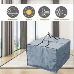 Outdoor Furniture Cushions Storage Bag Waterproof Protective Storage Carrying81x81x61cm 210d -Children Furniture Store 67963023 4