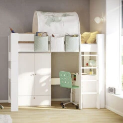 Steens For Kids 2 Door 1 Drawer Wardrobe White -Children Furniture Store 68955936 5