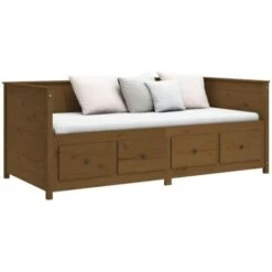 Day Bed Honey Brown 75x190 Cm Solid Wood Pine VidaXL -Children Furniture Store 69659703 5