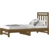 Pull-out Day Bed Honey Brown 2x(90x190) Cm Solid Wood Pine VidaXL -Children Furniture Store 71798978 1