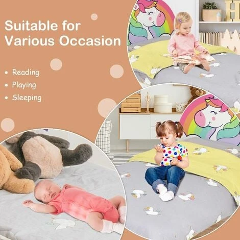 Single KIds Bed Toddler Upholstered Sleeping Bed Frame Soft Headboard Footboard 7 Single KIds Bed Toddler Upholstered Sleeping Bed Frame Soft Headboard Footboard - Image 5