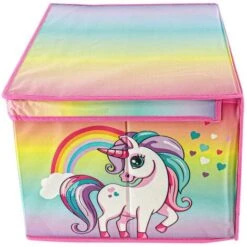 RAINBOW UNICORN STORAGE BOX 11 RAINBOW UNICORN STORAGE BOX -Children Furniture Store 72860195 5