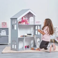 Kids Wooden Bookcase Dolls House -Children Furniture Store 74437147 3