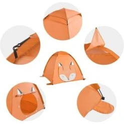 SoBuy Indoor Outdoor Children Pop-up Tent Foldable Children Tent Children Kids Play Tent,OSS05 -Children Furniture Store 74550468 5