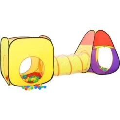 Children Play Tent Multicolour 255x80x100 Cm VidaXL -Children Furniture Store 75054590 4