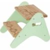 B. Toys - B. Spaces Peek-A-Boost - Wooden Step Stool - Two-Step Step Stool For Kids Ages 2 And Up (Natural Wood Color & Mint) -Children Furniture Store 75323167 1