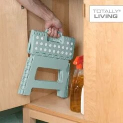 9" Folding Step Stool Non-slip, Non-slip Lightweight Design Folding Step Stool 300 Lb Capacity Meerschaum -Children Furniture Store 75323646 4