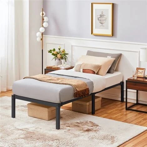 Yaheetech 3ft Single Metal Platform Bed Frame 4 Yaheetech 3ft Single Metal Platform Bed Frame - Image 2