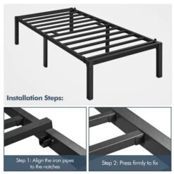 Yaheetech 3ft Single Metal Platform Bed Frame 10 Yaheetech 3ft Single Metal Platform Bed Frame -Children Furniture Store 77471437 4