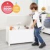Kids Classic White Toy Box - Wooden - H475 X W680 X D375mm -Children Furniture Store 78218208 1