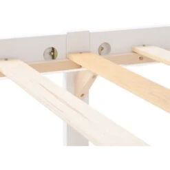 190 X 90 Cm Single Bed White 3ft Solid Pine Wooden Bed Frame For Adults, Kids, Bed Frame -Children Furniture Store 78601359 3