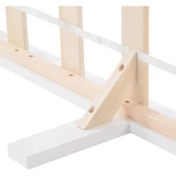 190 X 90 Cm Single Bed White 3ft Solid Pine Wooden Bed Frame For Adults, Kids, Bed Frame -Children Furniture Store 78601359 4