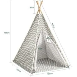 SoBuy Children's TeepeeTent Play House Indoor Outdoor Floor Mat, OSS03 -Children Furniture Store 7900987 4