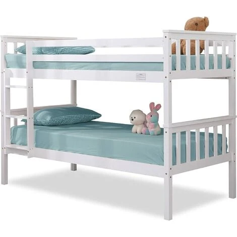 Double Bunk Bed White 3 Double Bunk Bed White