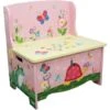 Toy Furniture Magic Garden Storage Bench - L59 X W40 X H60 Cm - Pink/Green -Children Furniture Store 83831672 1