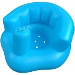 Baby Learning Seat Multi Function Inflatable Seat Baby Support Seat, Blue