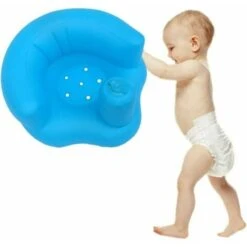Baby Learning Seat Multi Function Inflatable Seat Baby Support Seat, Blue -Children Furniture Store 85872643 3