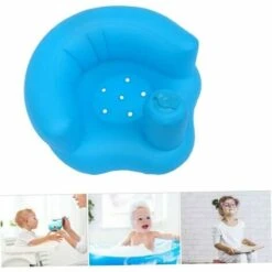 Baby Learning Seat Multi Function Inflatable Seat Baby Support Seat, Blue -Children Furniture Store 85872643 4