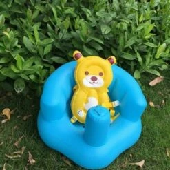 Baby Learning Seat Multi Function Inflatable Seat Baby Support Seat, Blue -Children Furniture Store 85872643 5