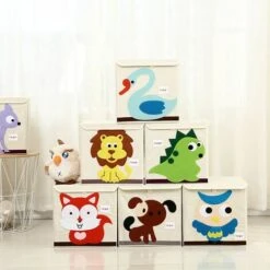 Child Foldable Storage Box, Animal Toys Storage Box, Large Capacity Storage Box, Foldable Fabric Flash Toys Box (Green Dragon) 11 Child Foldable Storage Box, Animal Toys Storage Box, Large Capacity Storage Box, Foldable Fabric Flash Toys Box (Green Dragon) -Children Furniture Store 85876534 5