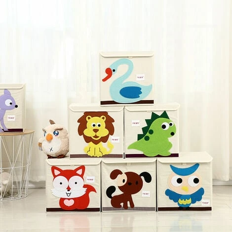 Child Foldable Storage Box, Animal Toys Storage Box, Large Capacity Storage Box, Foldable Fabric Flash Toys Box (Green Dragon) 7 Child Foldable Storage Box, Animal Toys Storage Box, Large Capacity Storage Box, Foldable Fabric Flash Toys Box (Green Dragon) - Image 5