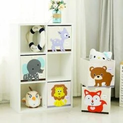 Child Foldable Storage Box, Animal Toys Storage Box, Large Capacity Storage Box, Foldable Fabric Flash Toolbox (Little Bear) -Children Furniture Store 85877308 4