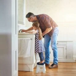 Foldable And Portable Stool For Kids Adults Small Folding Plastic Step Stool Non-Slip For Kitchen Bathroom Garden Bedroom 22cm White -Children Furniture Store 86191240 5