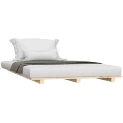 Bed Frame 90x190 Cm 3FT Single Solid Wood Pine VidaXL -Children Furniture Store 86431407 4