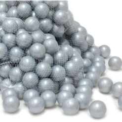 LittleTom 50 Plastic Balls 5.5cm In Diameter To Fill Children's Ball Pits Silver 10 LittleTom 50 Plastic Balls 5.5cm In Diameter To Fill Children's Ball Pits Silver -Children Furniture Store 86549417 4