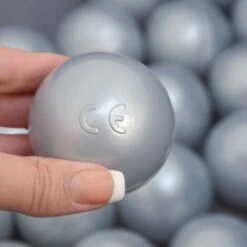 LittleTom 50 Plastic Balls 5.5cm In Diameter To Fill Children's Ball Pits Silver 11 LittleTom 50 Plastic Balls 5.5cm In Diameter To Fill Children's Ball Pits Silver -Children Furniture Store 86549417 5