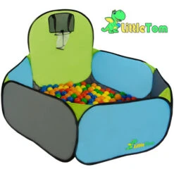 LittleTom Ball Pit To Play Basketball 120x100cm Pop-up Play Tent With Basket 9 LittleTom Ball Pit To Play Basketball 120x100cm Pop-up Play Tent With Basket -Children Furniture Store 86549419 3