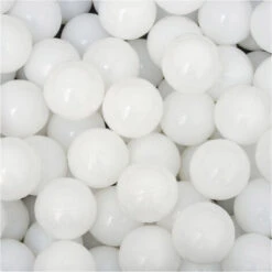LittleTom 50 Plastic Balls 5.5cm In Diameter To Fill Children's Ball Pits White