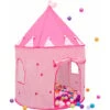 Pink Princess Tent For Girls - 300 Ball Pit Balls 100x100x135 Baby Girl Ball Pit -Children Furniture Store 86641163 1