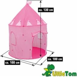 Pink Princess Tent For Girls - 300 Ball Pit Balls 100x100x135 Baby Girl Ball Pit -Children Furniture Store 86641163 5