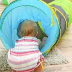 LittleTom Crawling Play Tunnel 180x46cm Pop-up Toy Tent Incl 200 PVC Balls -Children Furniture Store 86641445 5