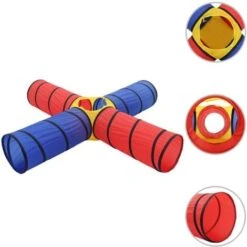Children Play Tunnel With 250 Balls Multicolour VidaXL 10 Children Play Tunnel With 250 Balls Multicolour VidaXL -Children Furniture Store 87128973 4