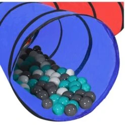 Children Play Tunnel With 250 Balls Multicolour VidaXL 11 Children Play Tunnel With 250 Balls Multicolour VidaXL -Children Furniture Store 87128973 5