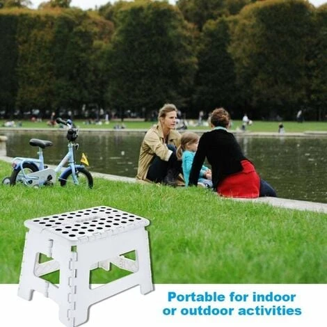 Folding Step Stool - 9" Height For Kids And Adults - Foldable Stool For Kitchen, Garden, Bathroom 6 Folding Step Stool - 9" Height For Kids And Adults - Foldable Stool For Kitchen, Garden, Bathroom - Image 4
