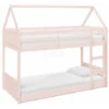Miller Pink Wooden House Bunk Bed -Children Furniture Store 88494393 1