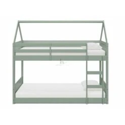 Miller Green Wooden House Bunk Bed