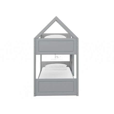 Miller Grey Wooden House Bunk Bed 6 Miller Grey Wooden House Bunk Bed - Image 4