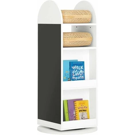 SoBuy 360-degree Rotating Children Kids Bookshelf Bookcase,KMB64-W 3 SoBuy 360-degree Rotating Children Kids Bookshelf Bookcase,KMB64-W